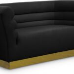 Bellini 67" Velvet Upholstered Loveseat