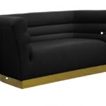 Bellini 67" Velvet Upholstered Loveseat