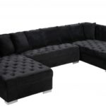 Presley 134" Velvet Upholstered 3pc. Sectional