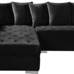 Presley 134" Velvet Upholstered 3pc. Sectional