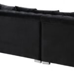 Presley 134" Velvet Upholstered 3pc. Sectional