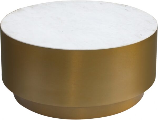 Presley Marble Top And Metal Base Coffee Table