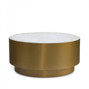Presley Marble Top And Metal Base Coffee Table