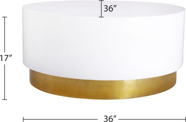 Deco Lacquer Top And Metal Base Coffee Table