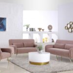 Deco Lacquer Top And Metal Base End Table