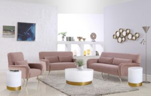 Deco Lacquer Top And Metal Base End Table
