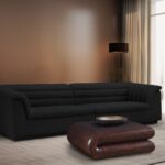 Cascade 118" Boucle Fabric Upholstered Sofa
