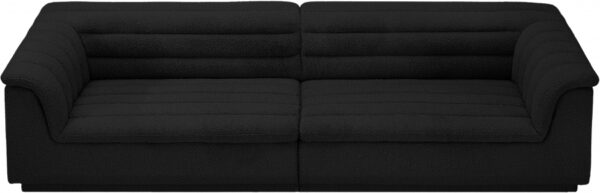 Cascade 118" Boucle Fabric Upholstered Sofa