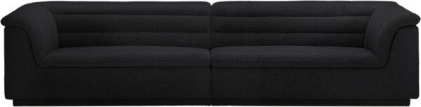 Cascade 118" Boucle Fabric Upholstered Sofa