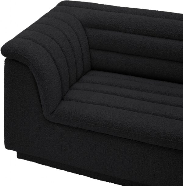 Cascade 118" Boucle Fabric Upholstered Sofa