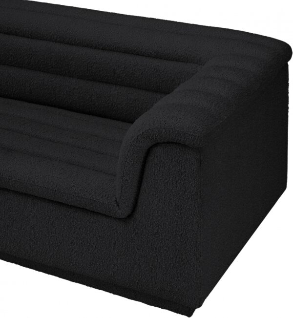 Cascade 118" Boucle Fabric Upholstered Sofa