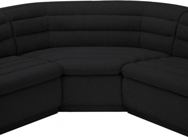 Cascade 148" Boucle Fabric Upholstered Sectional