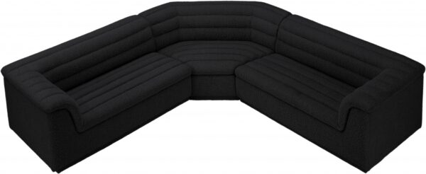 Cascade 148" Boucle Fabric Upholstered Sectional