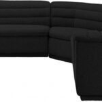 Cascade 148" Boucle Fabric Upholstered Sectional