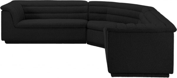 Cascade 148" Boucle Fabric Upholstered Sectional