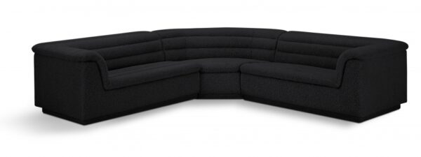 Cascade 148" Boucle Fabric Upholstered Sectional