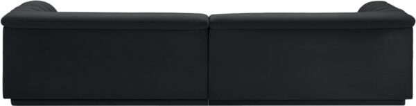 Cascade 118" Velvet Upholstered Fabric Upholstered Sofa