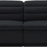 Cascade 118" Velvet Upholstered Fabric Upholstered Sofa
