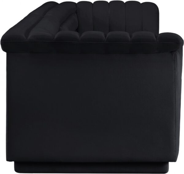 Cascade 118" Velvet Upholstered Fabric Upholstered Sofa