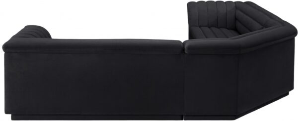 Cascade 148" Velvet Upholstered Fabric Upholstered Sectional