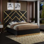 Vector Velvet Upholstered Bed