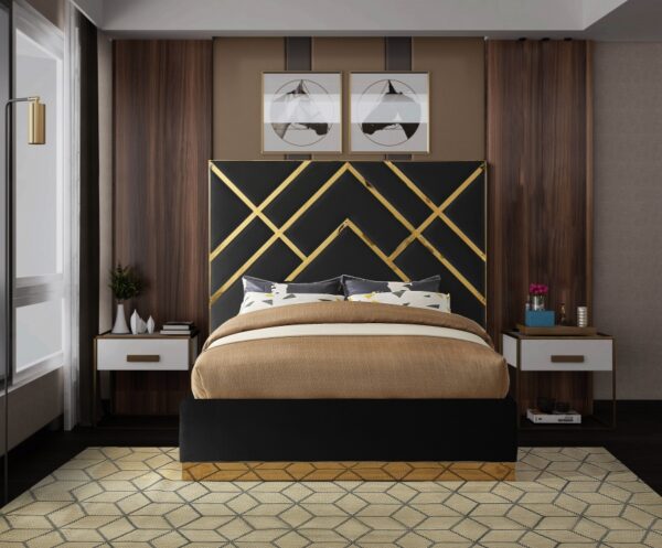 Vector Velvet Upholstered Bed