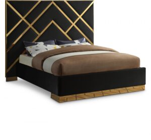 Vector Velvet Upholstered Bed