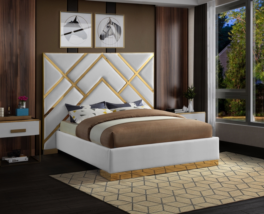 Vector Vegan Leather Upholstered Bed