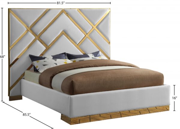 Vector Vegan Leather Upholstered Bed