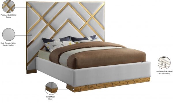 Vector Vegan Leather Upholstered Bed