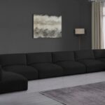 Ease 228" Fabric Upholstered 8pc. Modular Sectional