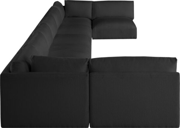 Ease 228" Fabric Upholstered 8pc. Modular Sectional