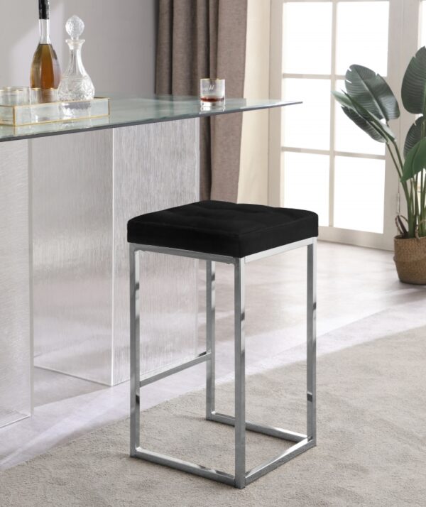 Nicola Velvet Upholstered Counter Stool