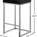 Nicola Velvet Upholstered Counter Stool