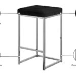 Nicola Velvet Upholstered Counter Stool