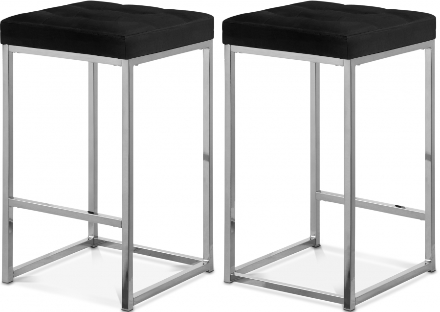 Nicola Velvet Upholstered Counter Stool