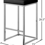 Nicola Vegan Leather Upholstered Counter Stool