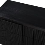 Fluted Solid Wood And Oak Veneer Dresser