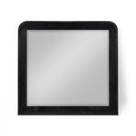 Fluted Solid Wood And Oak Veneer Mirror