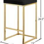 Nicola Velvet Upholstered Counter Stool