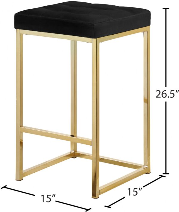Nicola Velvet Upholstered Counter Stool