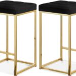 Nicola Velvet Upholstered Counter Stool
