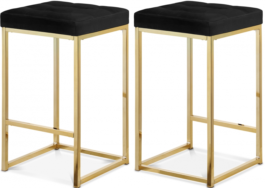 Nicola Velvet Upholstered Counter Stool