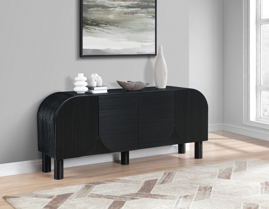 Casablanca Solid Wood And Oak Veneer Sideboard / Buffet