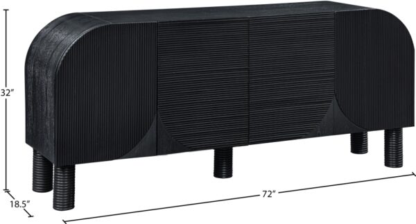 Casablanca Solid Wood And Oak Veneer Sideboard / Buffet