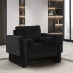Madeline Chenille Fabric Upholstered Living Room Chair