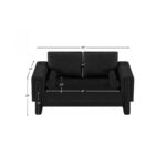 Madeline 65" Chenille Fabric Upholstered Loveseat
