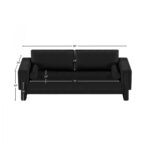 Madeline 89" Chenille Fabric Upholstered Sofa