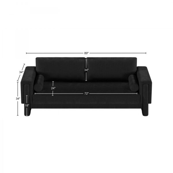 Madeline 89" Chenille Fabric Upholstered Sofa