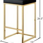 Nicola Vegan Leather Upholstered Counter Stool